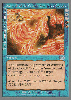 The Ultimate Nightmare of Wizards of the Coast Customer Service